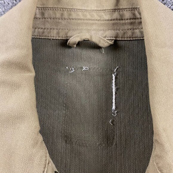 Vintage Old Navy Military Field Jacket Coat Men's Large Khaki Button Up - Picture 5 of 16